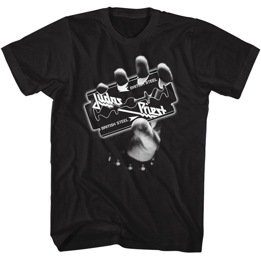 Judas Priest Monochrome Razor T-shirt Front