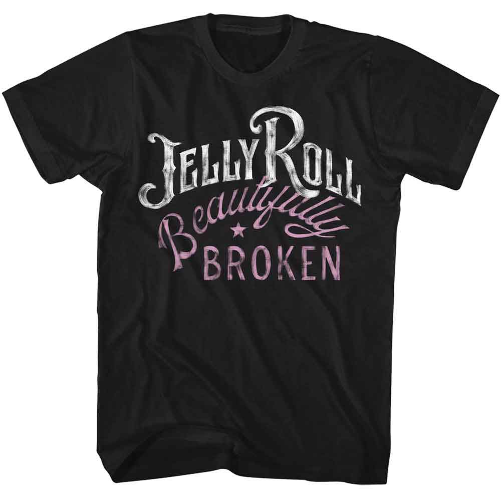 Jelly Roll Beautifully Broken Painted T-shirt Front