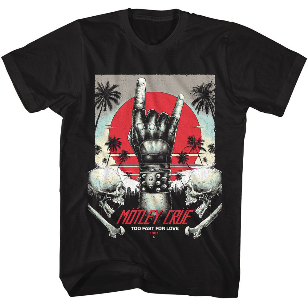 Motley Crue Too Fast For Love T-shirt Front