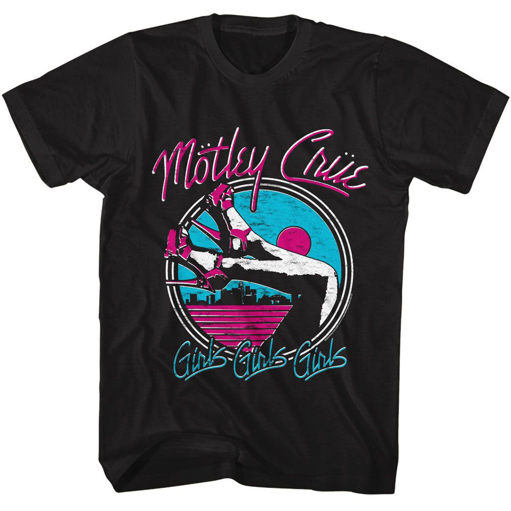 Motley Crue Girls Legs T-shirt Front