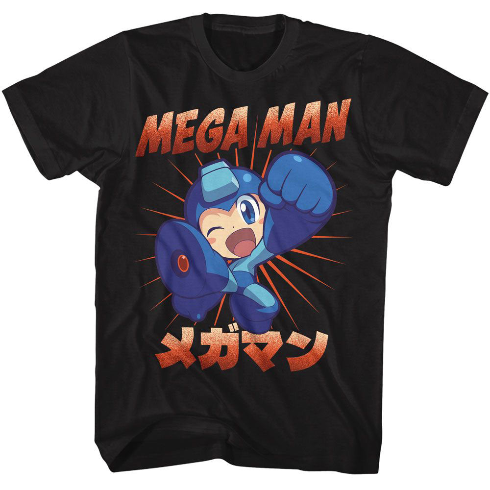 Mega Man Mega Kick T-shirt Front