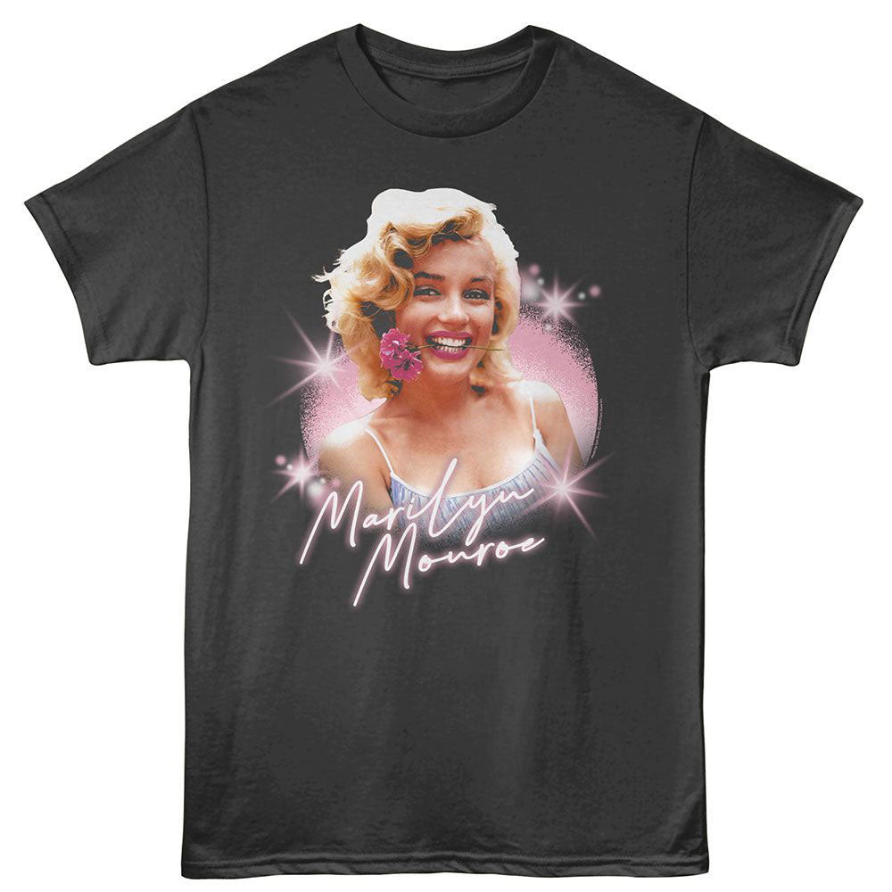 Marilyn Monroe Flower T-shirt Front