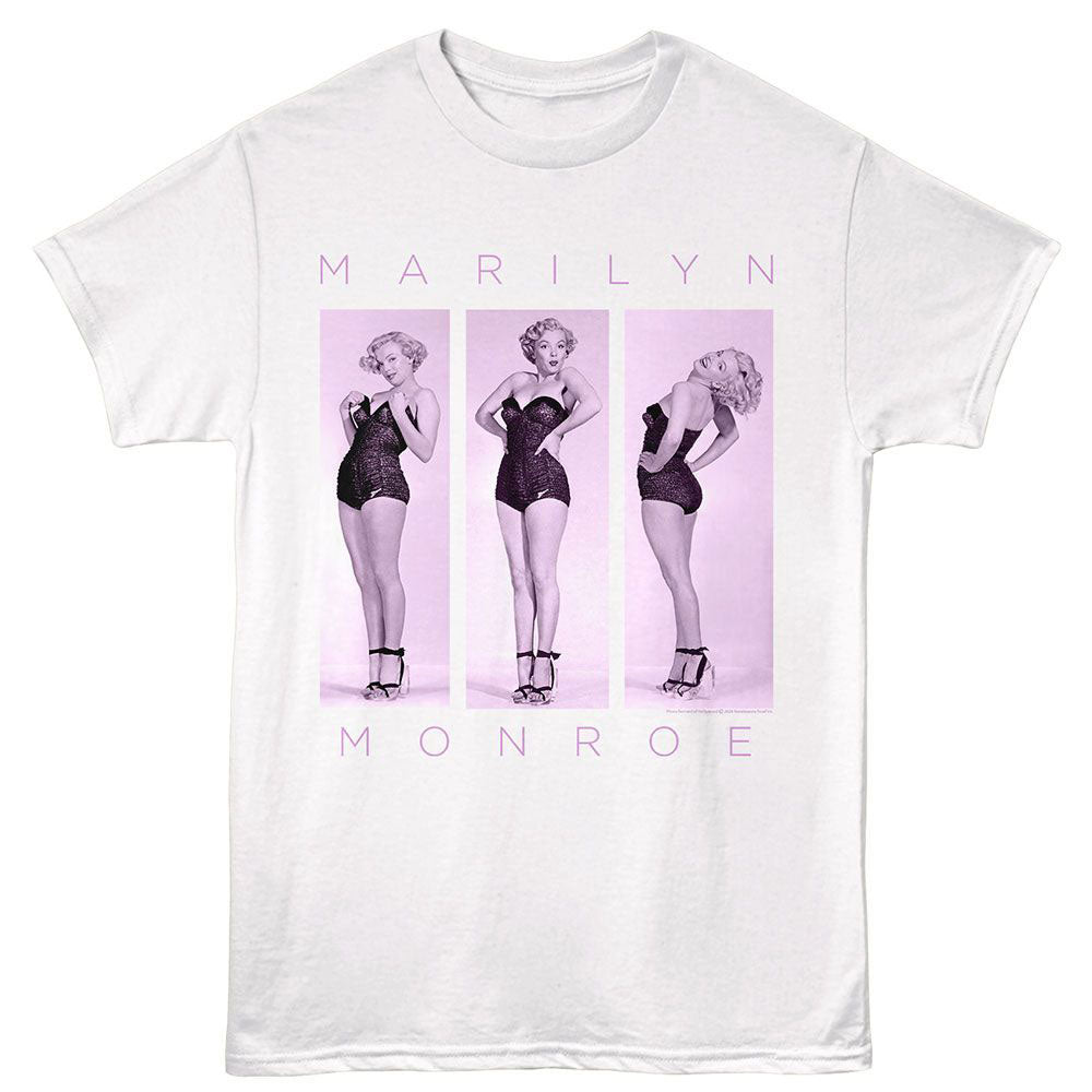 Marilyn Monroe 3 Pose T-shirt Front