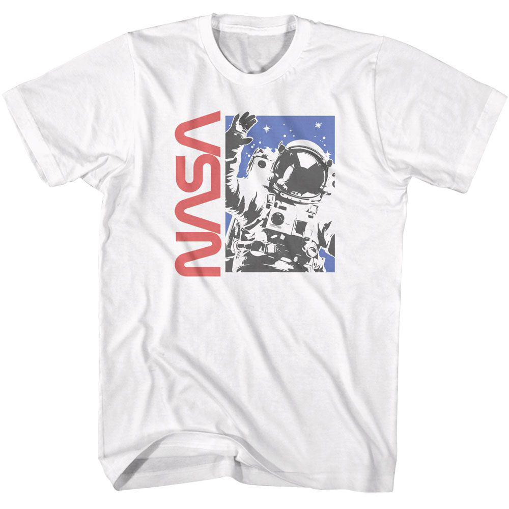 NASA Nasa Waving Astronaut T-shirt Front