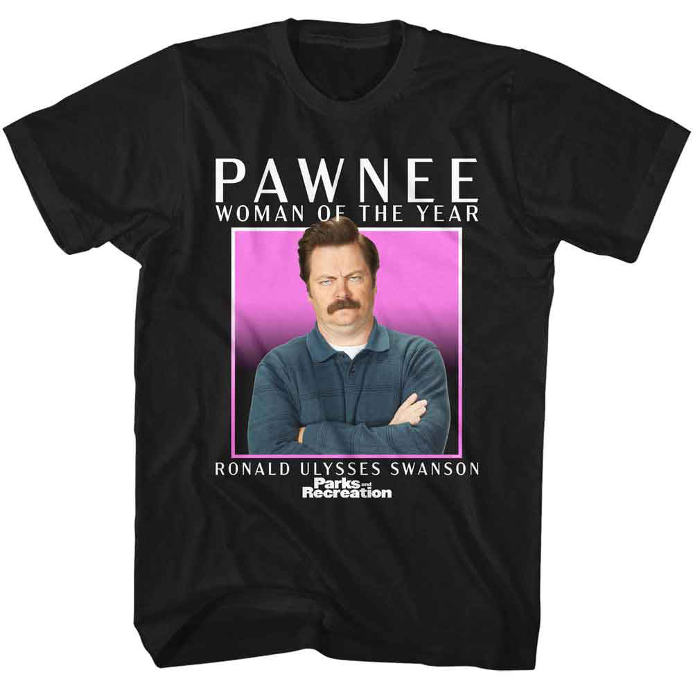 Parks And Recreation Pawnee Woty T-shirt Front