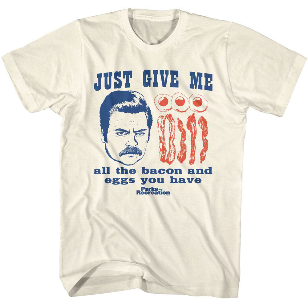 Parks And Recreation All The Bacon And Eggs T-shirt Front