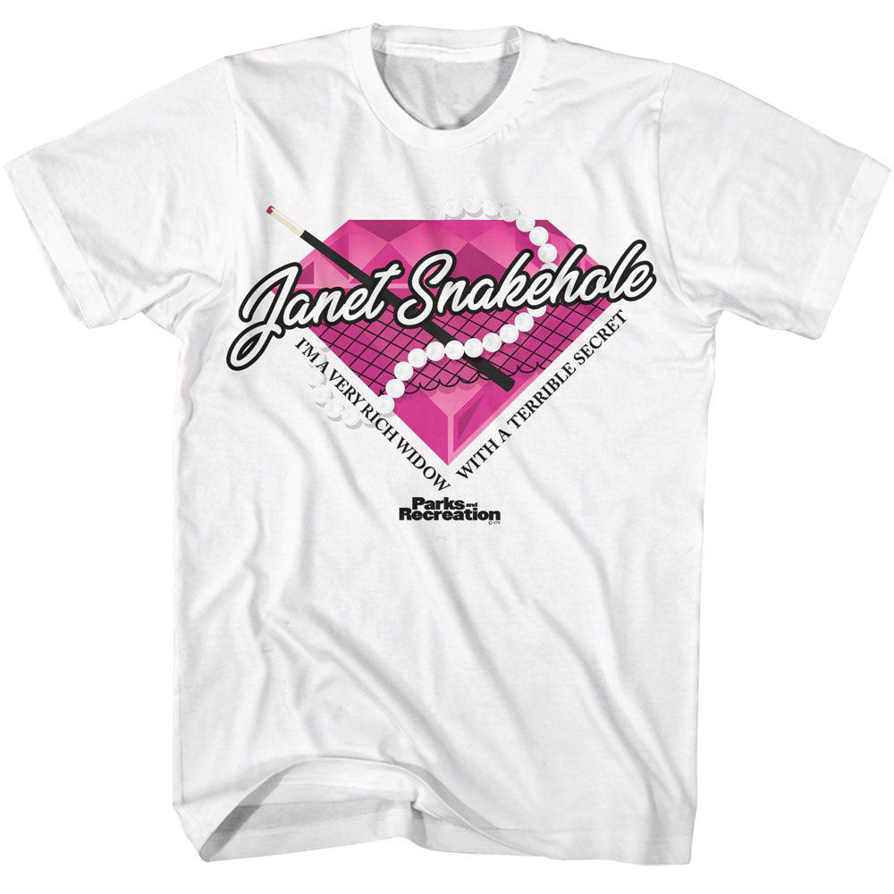 Parks And Recreation Janet Snakehole Diamond T-shirt Front