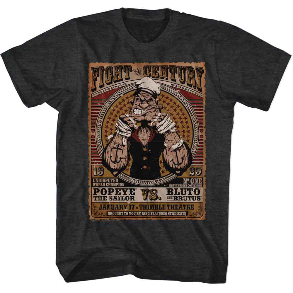 Popeye Fight Of The Century T-shirt Front