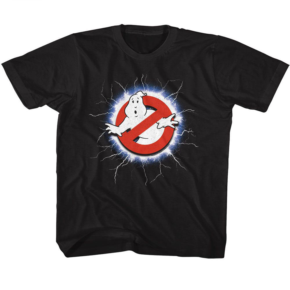 Ghostbusters Rgb Lightning And Logo Kids Childrens T-shirt Front