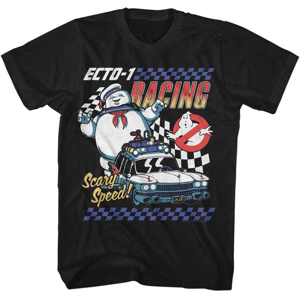 Ghostbusters Rgb Ecto 1 Racing T-shirt Front