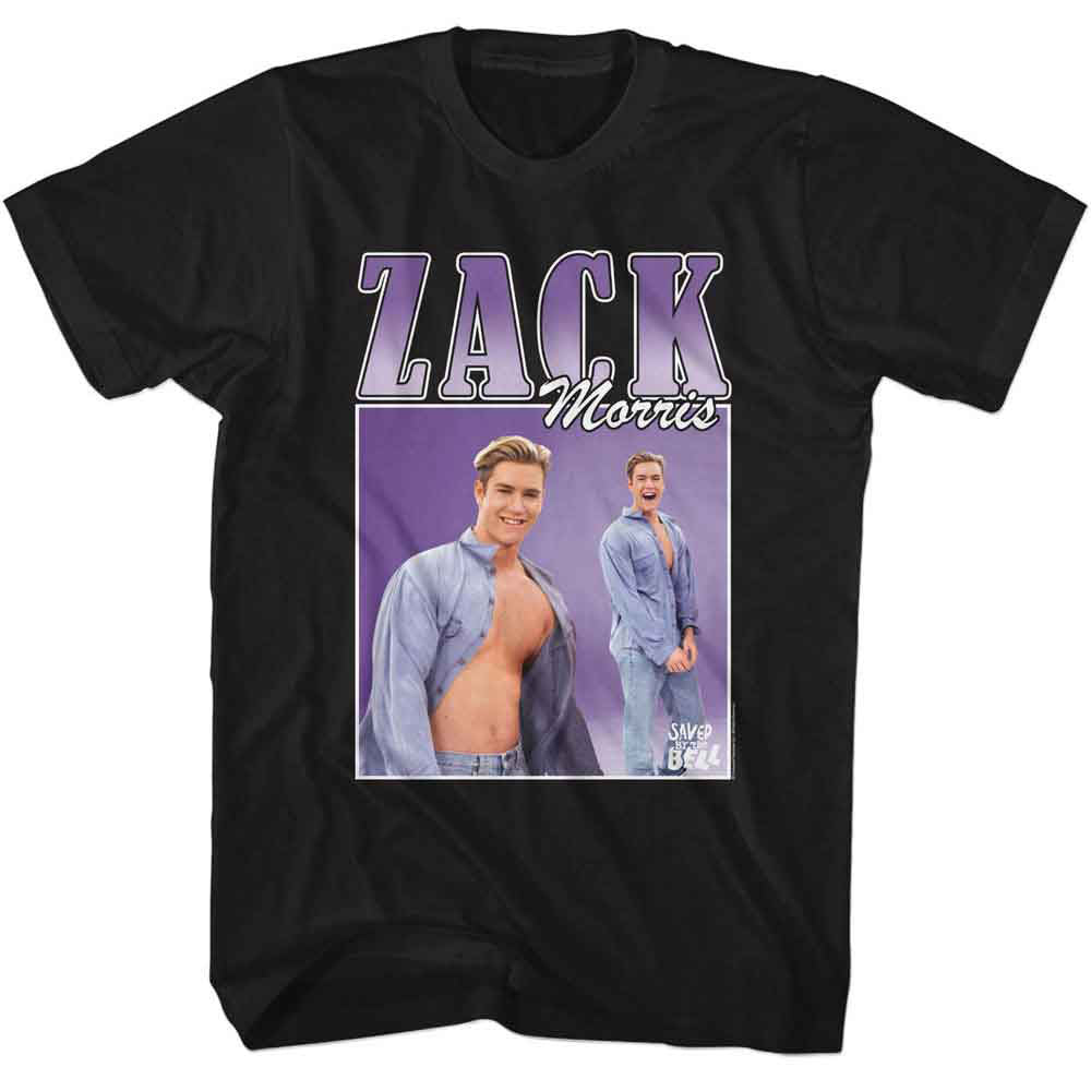 Saved By The Bell Sbtb Zack 90s Style T-shirt Front