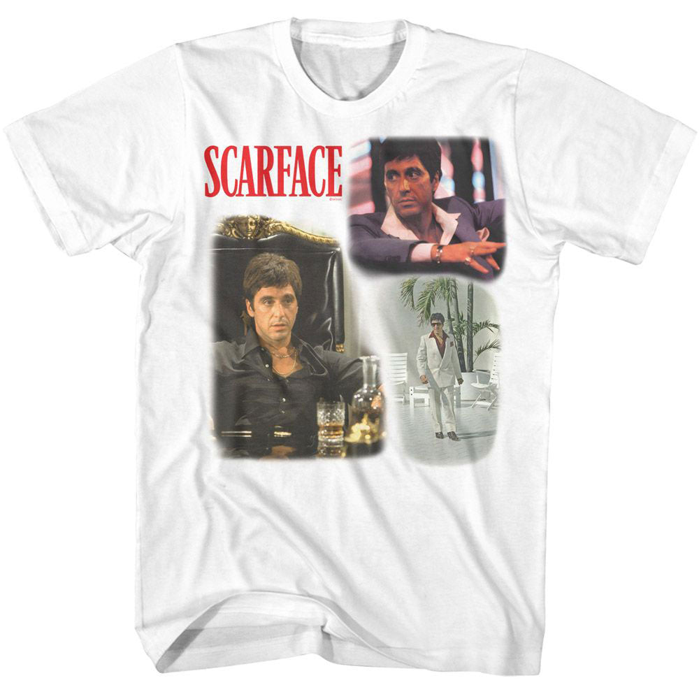 Scarface World Is Yours Collage Color T-shirt Front