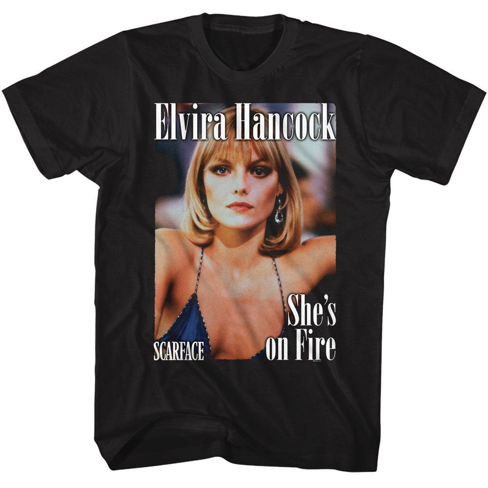 Scarface Elvira Magazine Style T-shirt Front