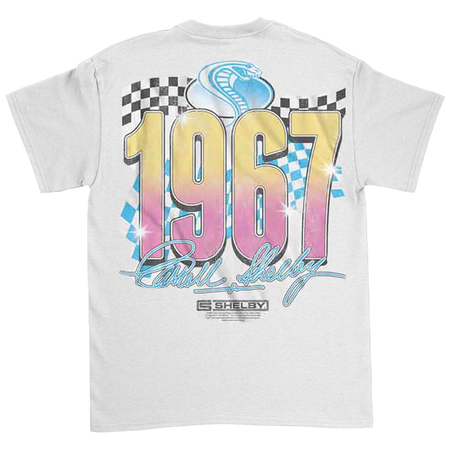 Carroll Shelby Gt 500 67 Gradient T-shirt Back