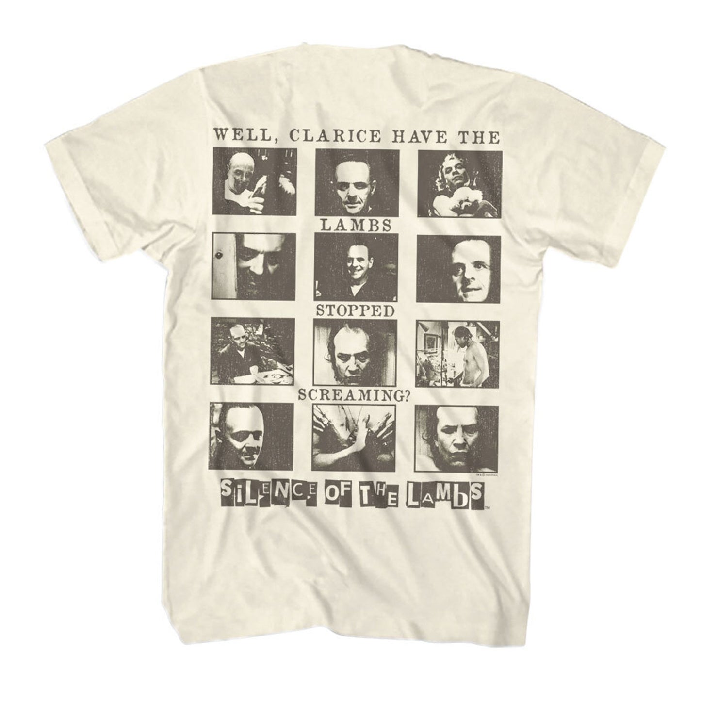 Silence Of The Lambs Silence Well Clarice F B T-shirt Back