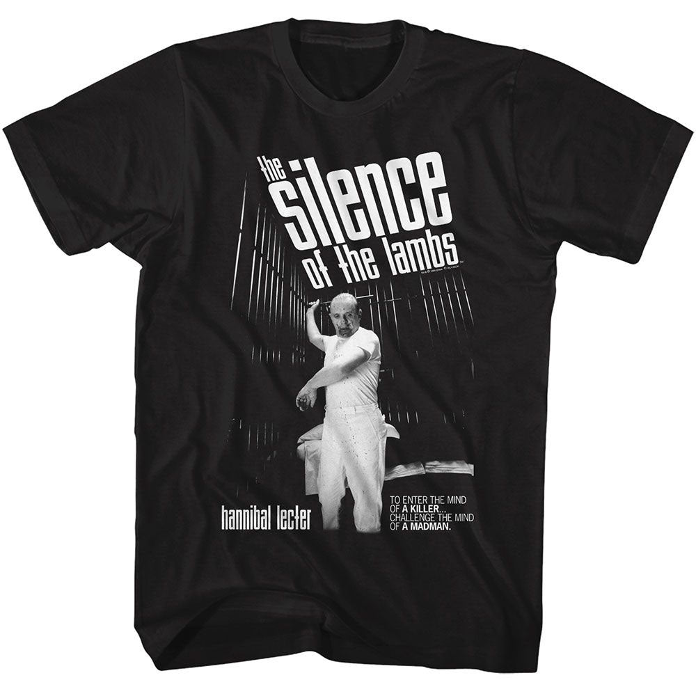Silence Of The Lambs Silence Hannibal Cell T-shirt Front