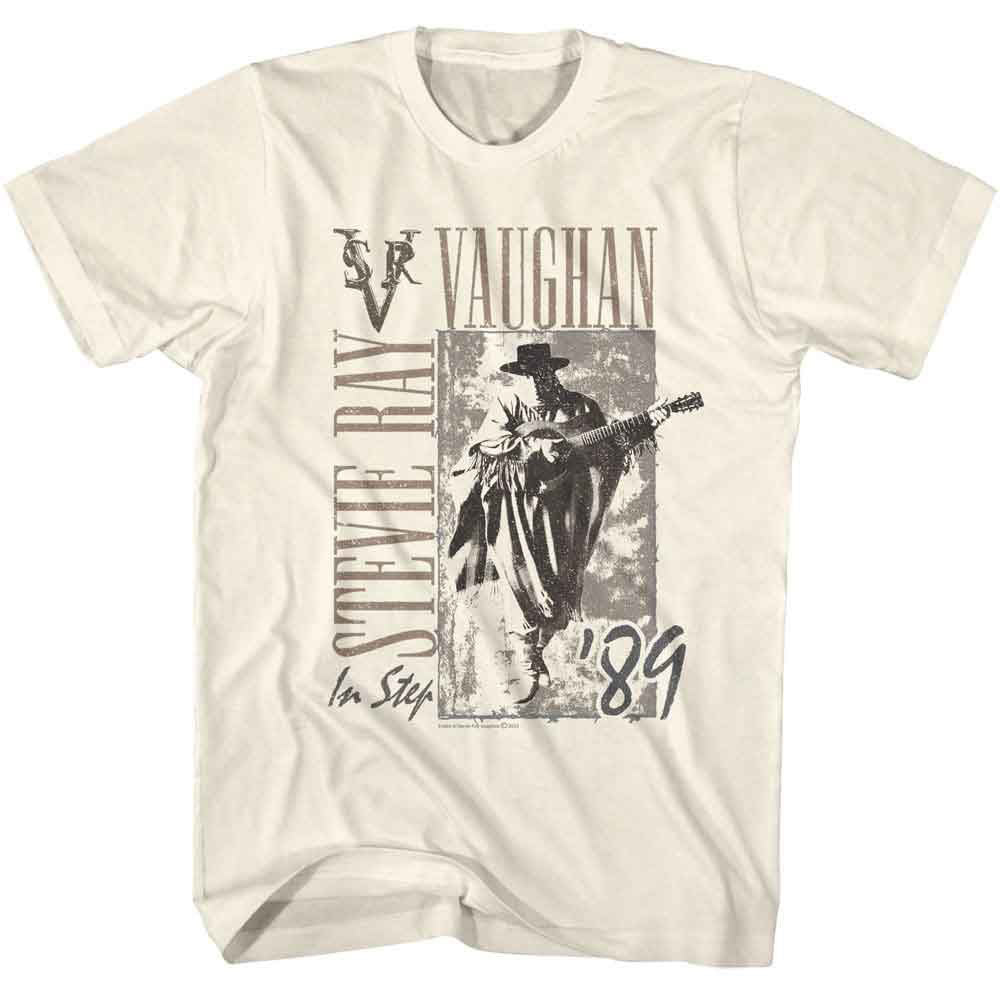 Stevie Ray Vaughan Srv In Step 89 T-shirt Front