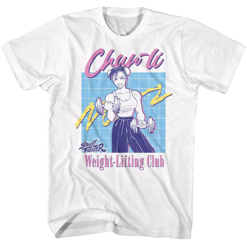 Street Fighter Weight Lift Chun Li T-shirt Front