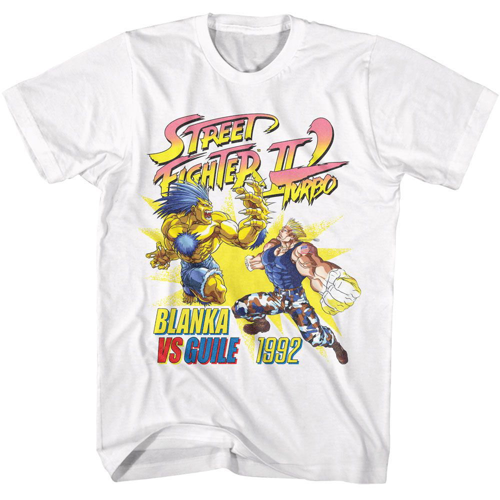 Street Fighter Blanka Vs Guile 92 T-shirt Front