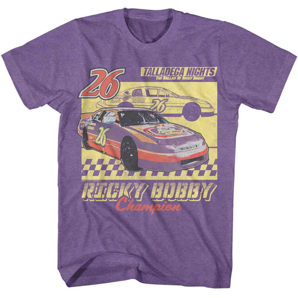 Talladega Nights Laughing Clown Car Outline T-shirt Front