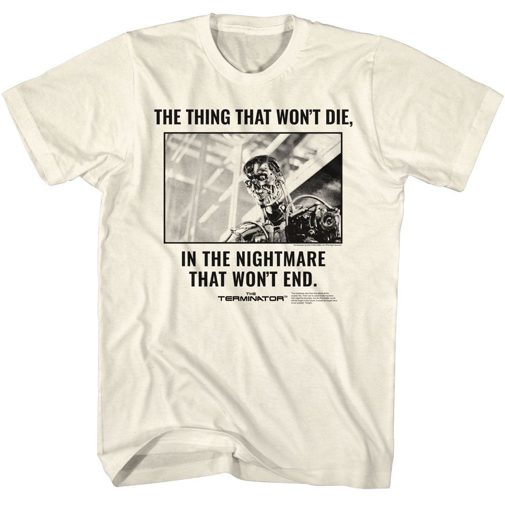 Terminator Wont Die T-shirt Front