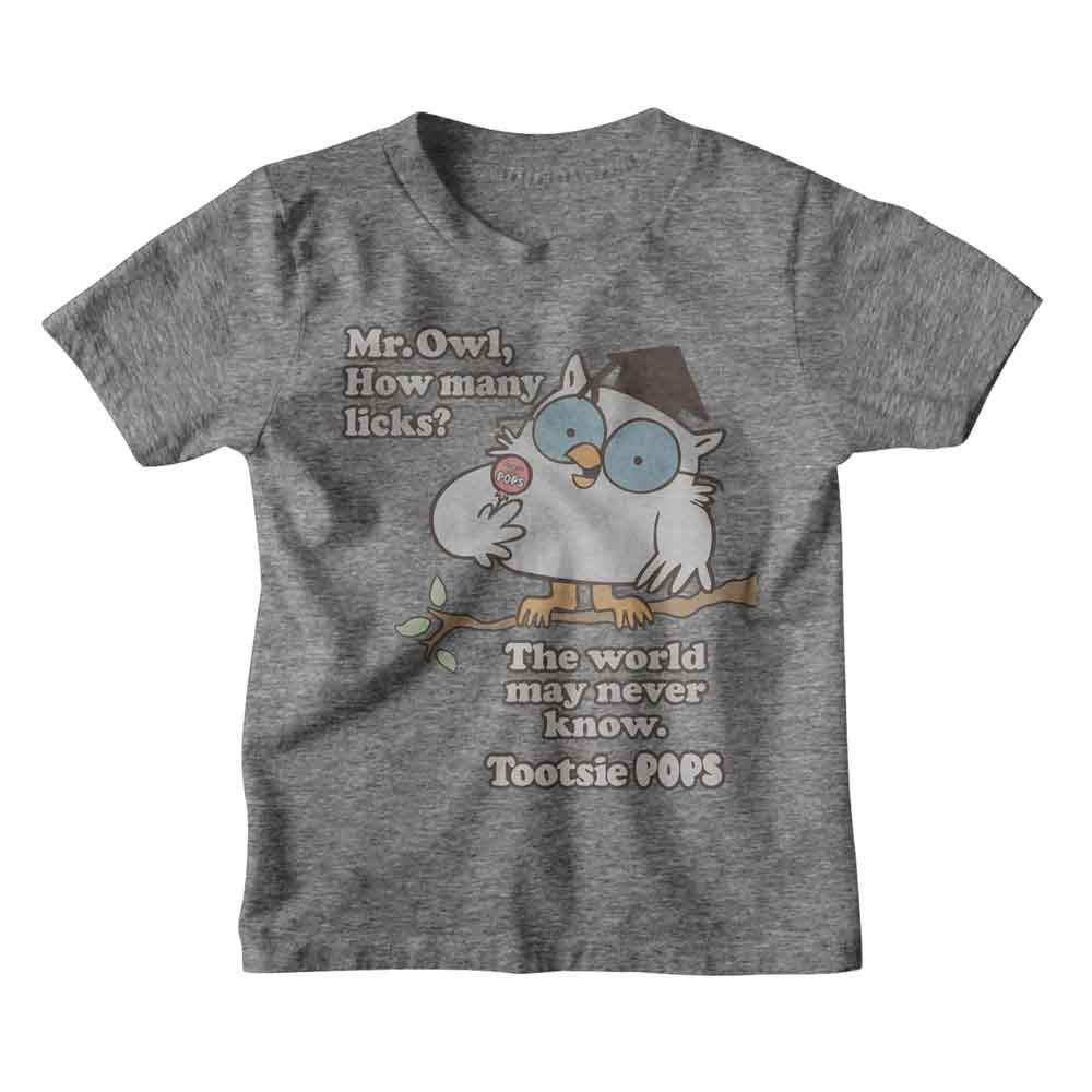Tootsie Roll How Many Licks Kids Childrens T-shirt Front