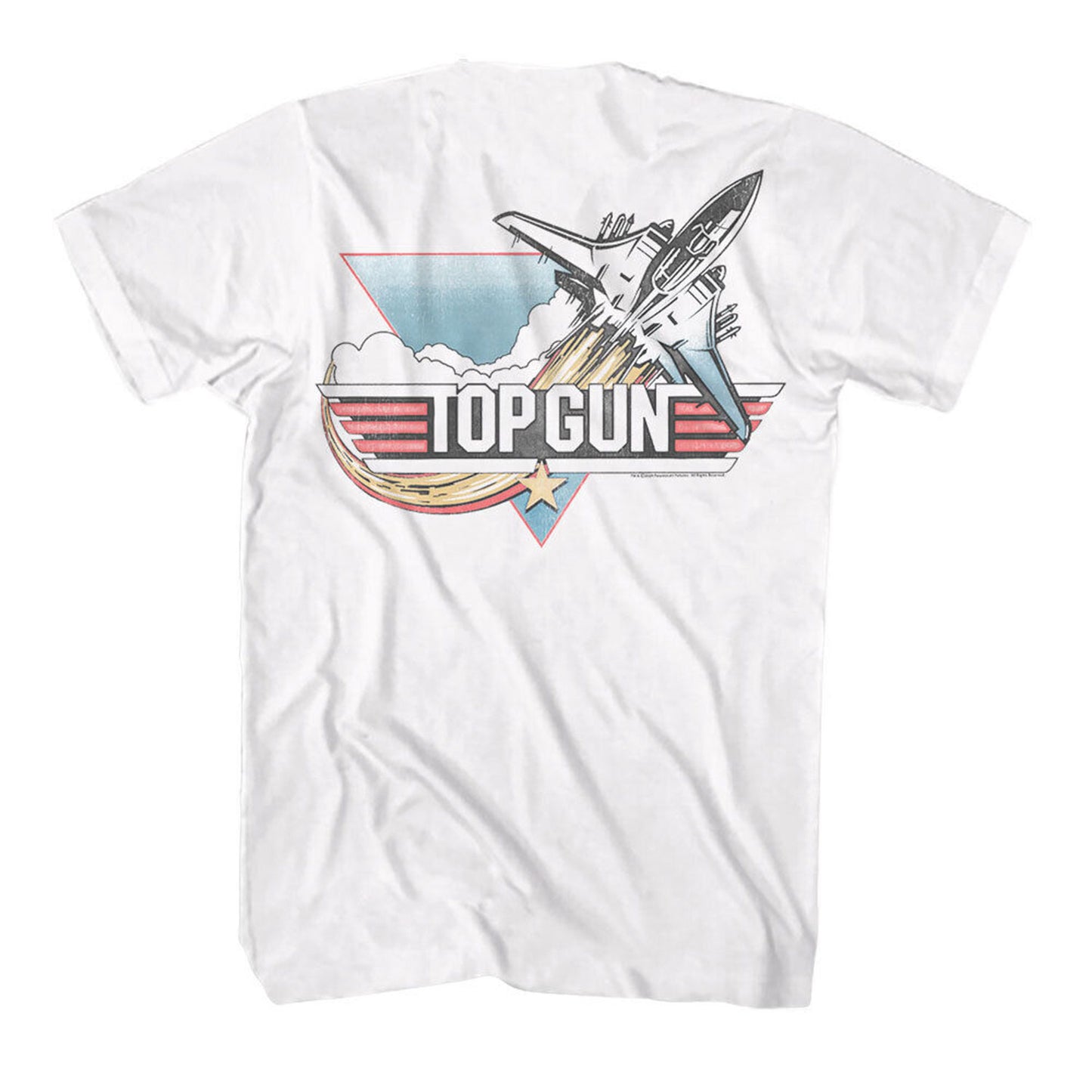 Top Gun Vintage Jet F B T-shirt Back