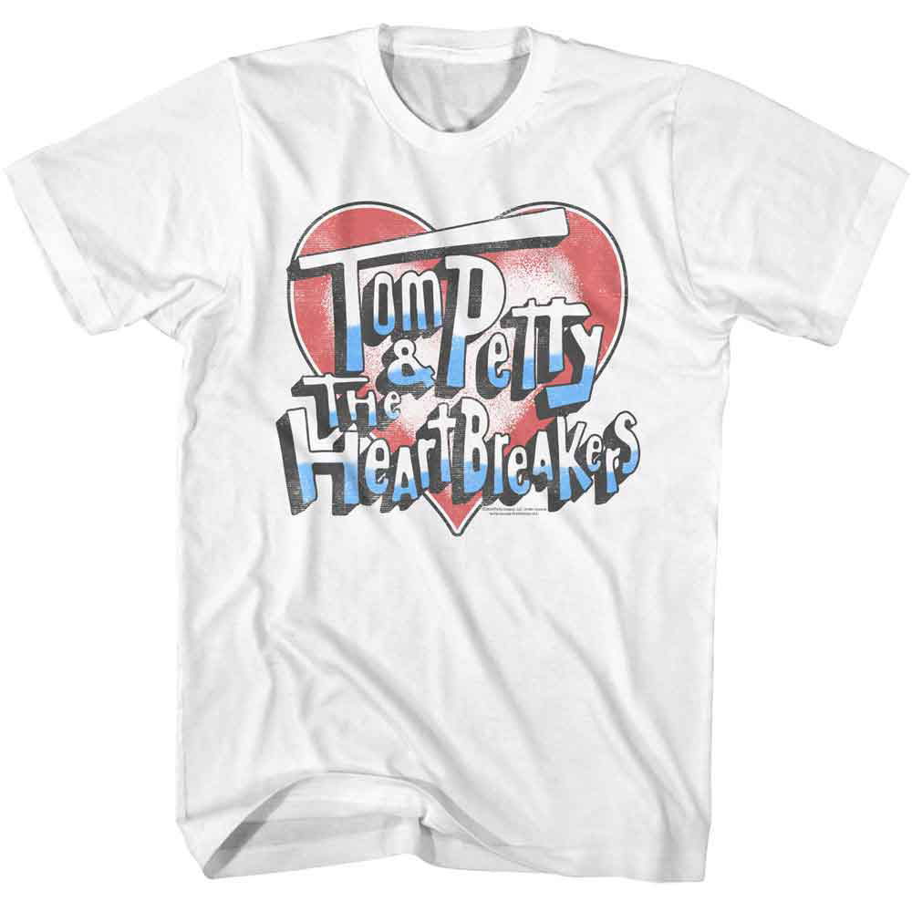 Tom Petty Americana Heart And Logo T-shirt Front