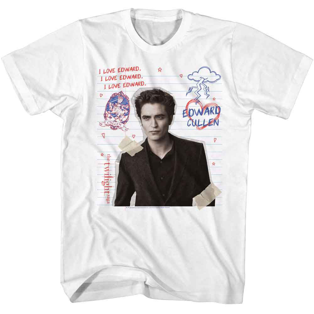 Twilight Edward Doodles T-shirt Front