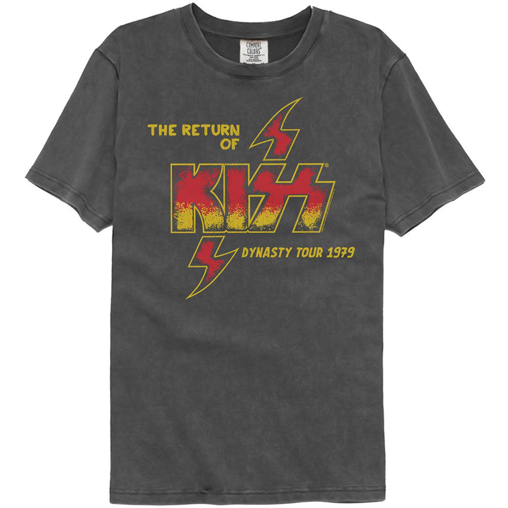 KISS Kiss The Return Of Kiss 1979 Washed T-shirt Front