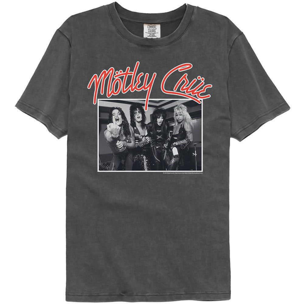 Motley Crue Stand And Deliver Washed T-shirt Front