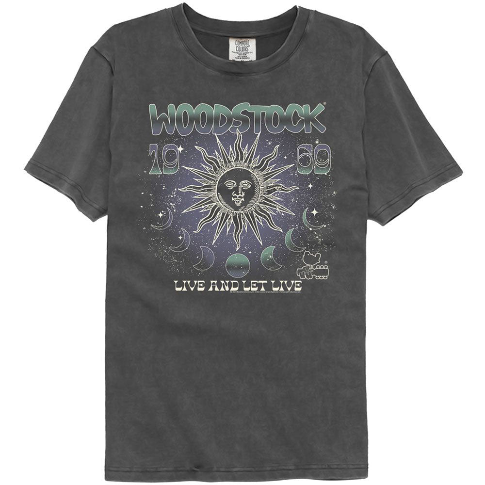 Woodstock Sun And Moon Phases Washed T-shirt