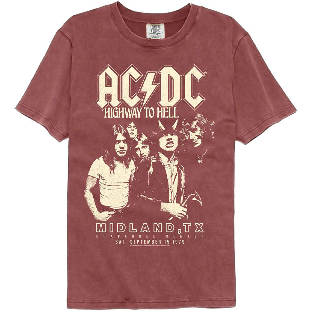 AC/DC Hth Texas Comfort Color T-shirt Front