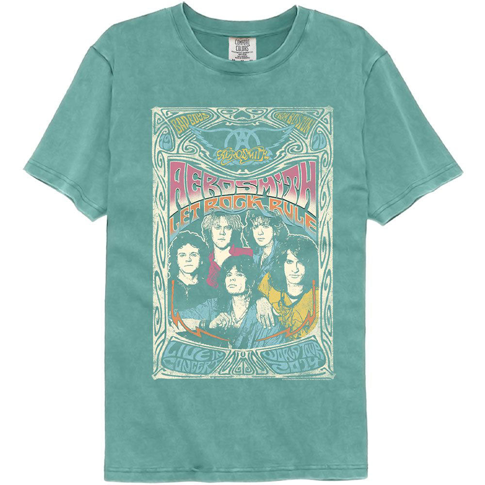Aerosmith Let Rock Rule Comfort Color T-shirt Front