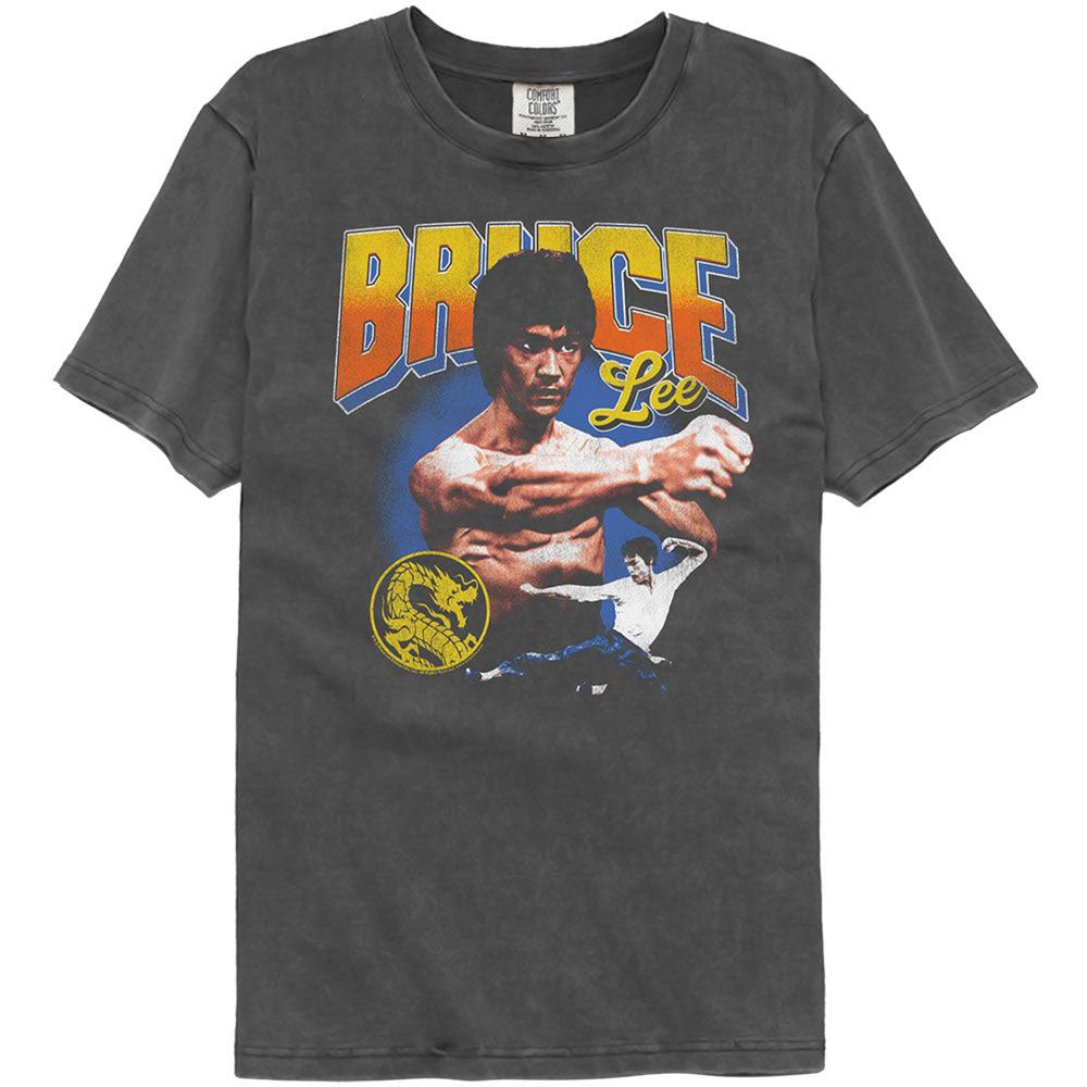 Bruce Lee Gradient Text Comfort Color T-shirt Front