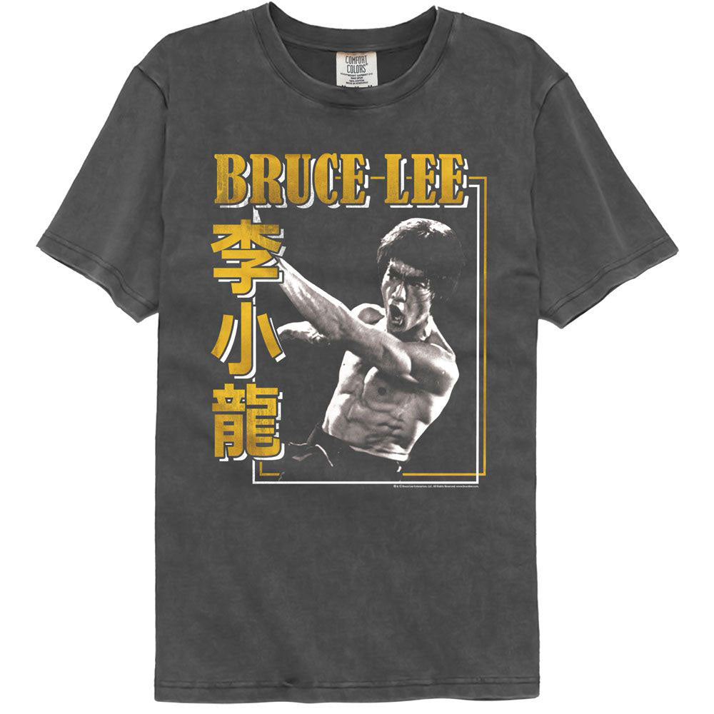 Bruce Lee Perpendicular Punch Comfort Color T-shirt Front