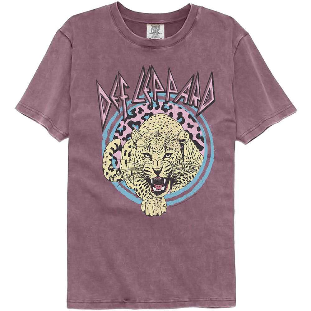 Def Leppard Pastel 2 Comfort Color T-shirt Front