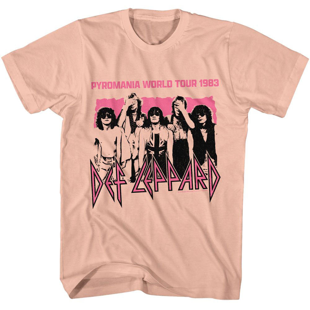Def Leppard Pyro World Tour T-shirt Front