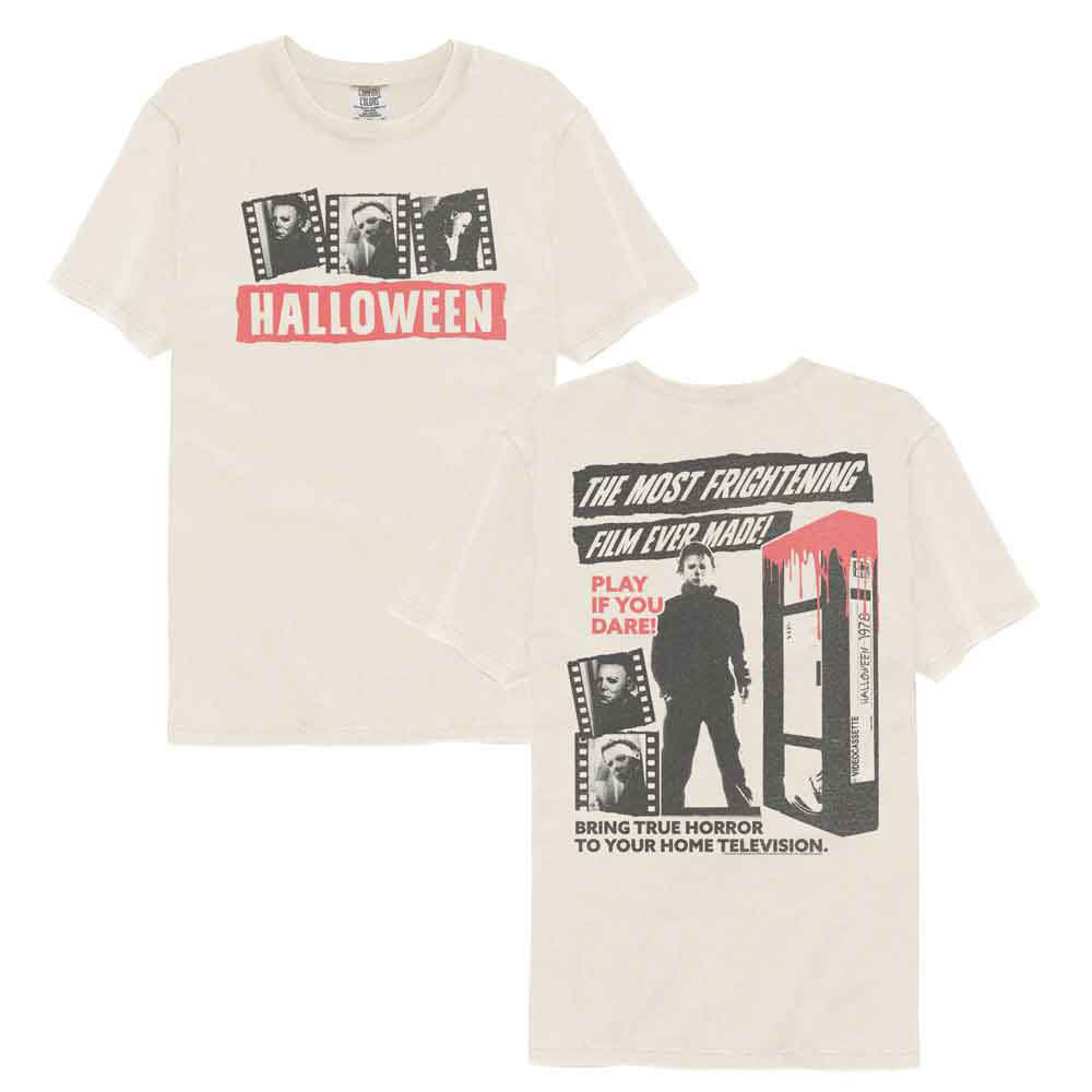 Halloween Frightening Film F B Comfort Color T-shirt Front