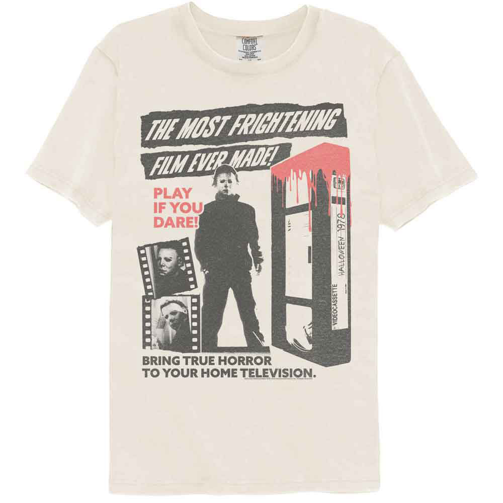 Halloween Frightening Film Comfort Color T-shirt Front