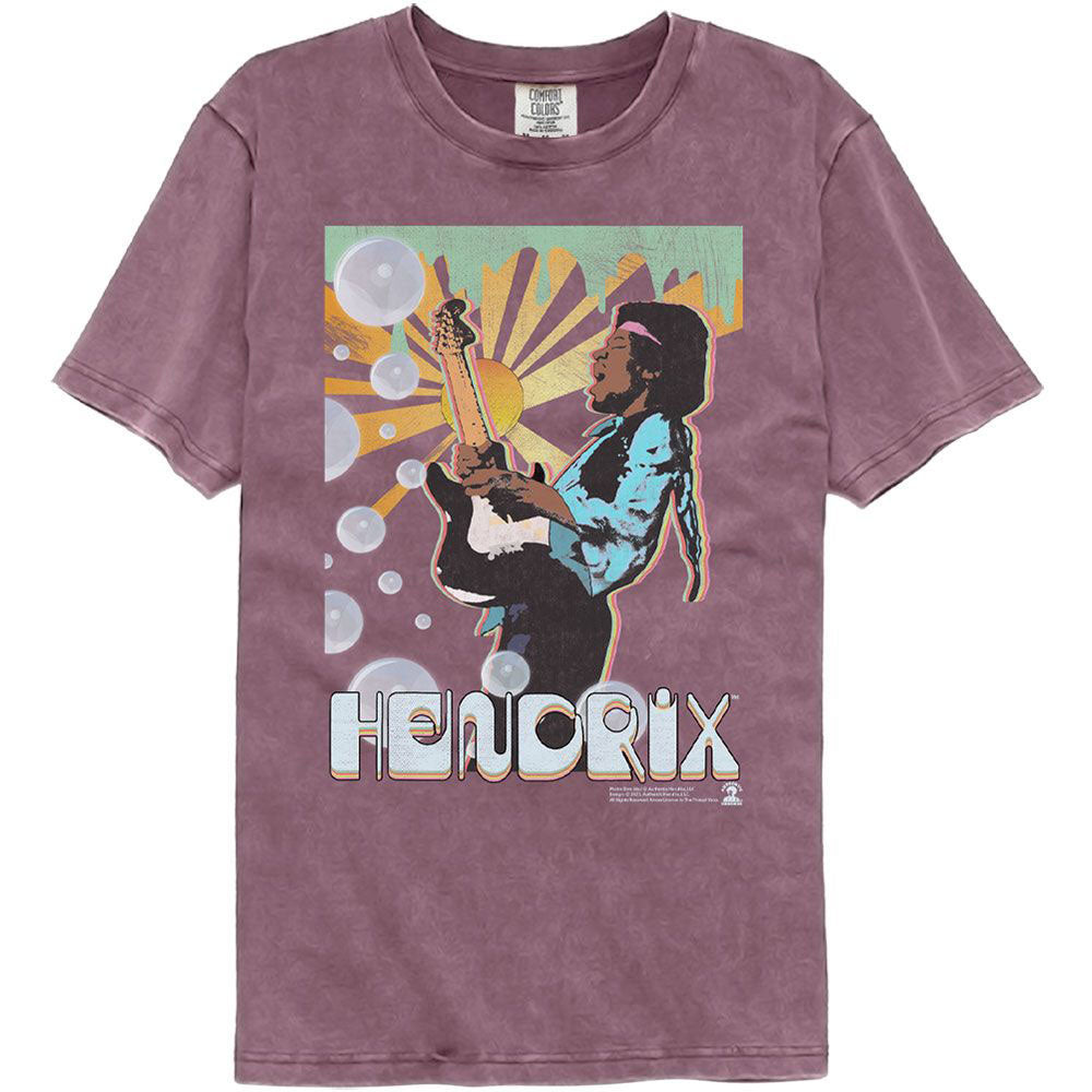 Jimi Hendrix Bubbles Comfort Color T-shirt Front