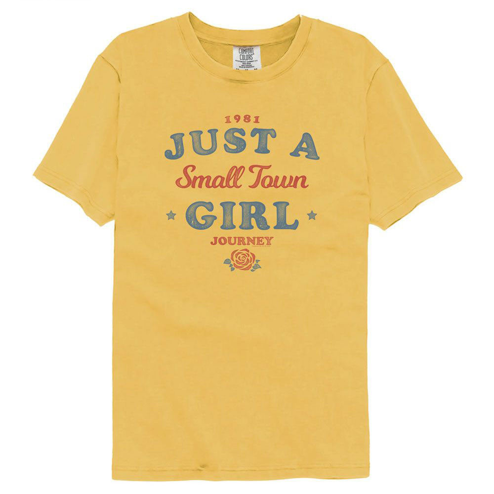 Journey Small Town Girl Comfort Color T-shirt Front