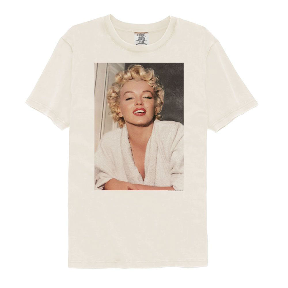Marilyn Monroe Bathrobe Photo Comfort Color T-shirt Front