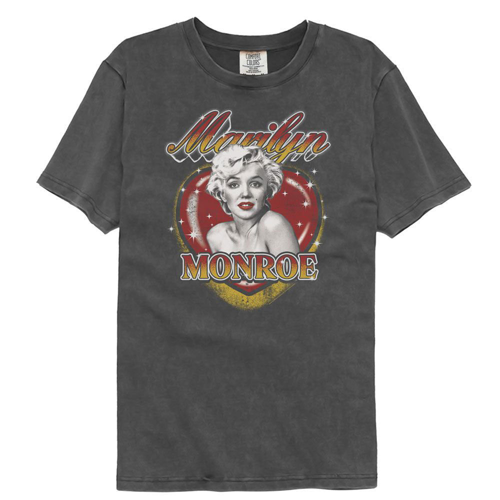Marilyn Monroe Sparkle Heart Comfort Color T-shirt Front