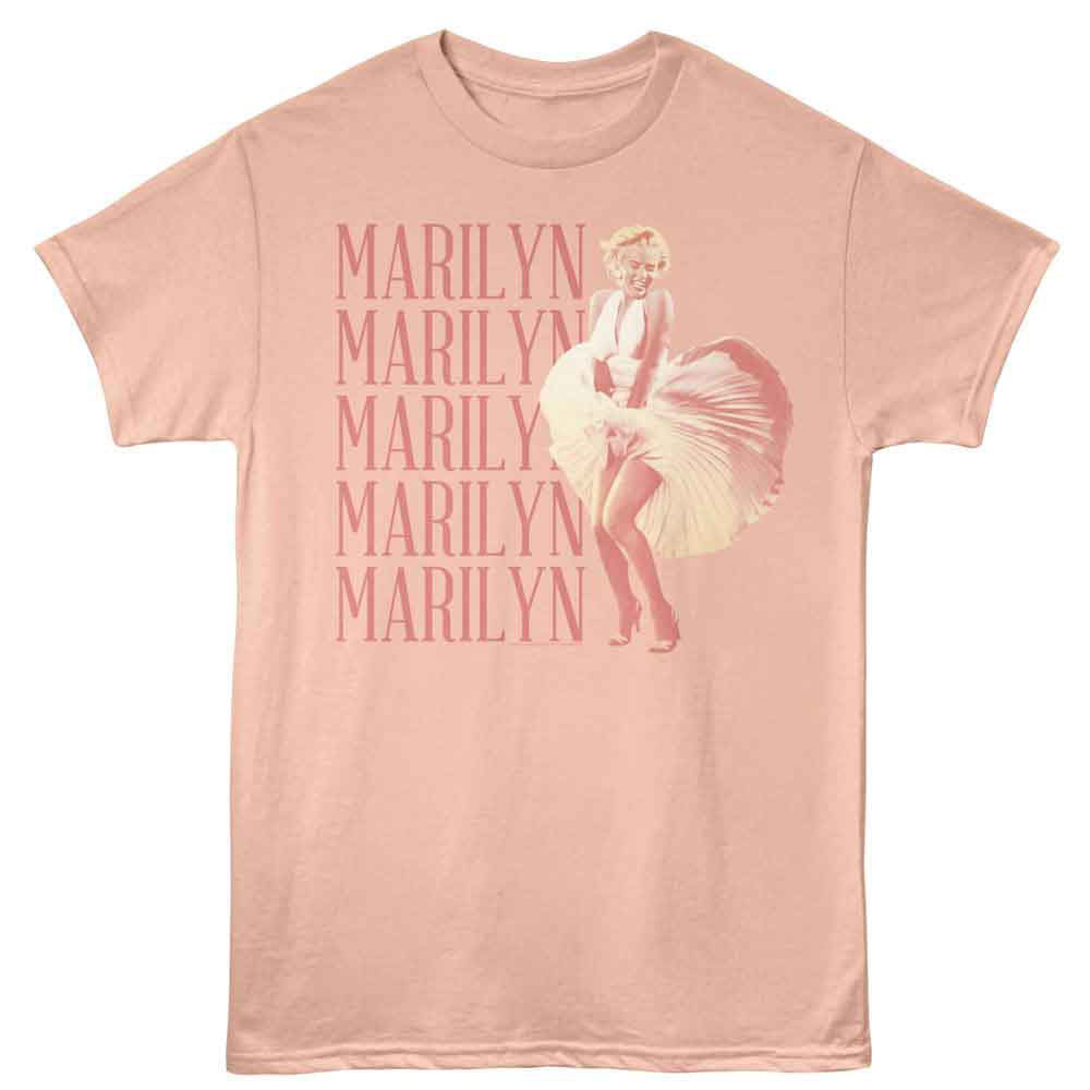 Marilyn Monroe Swept Skirt Repeat T-shirt Front