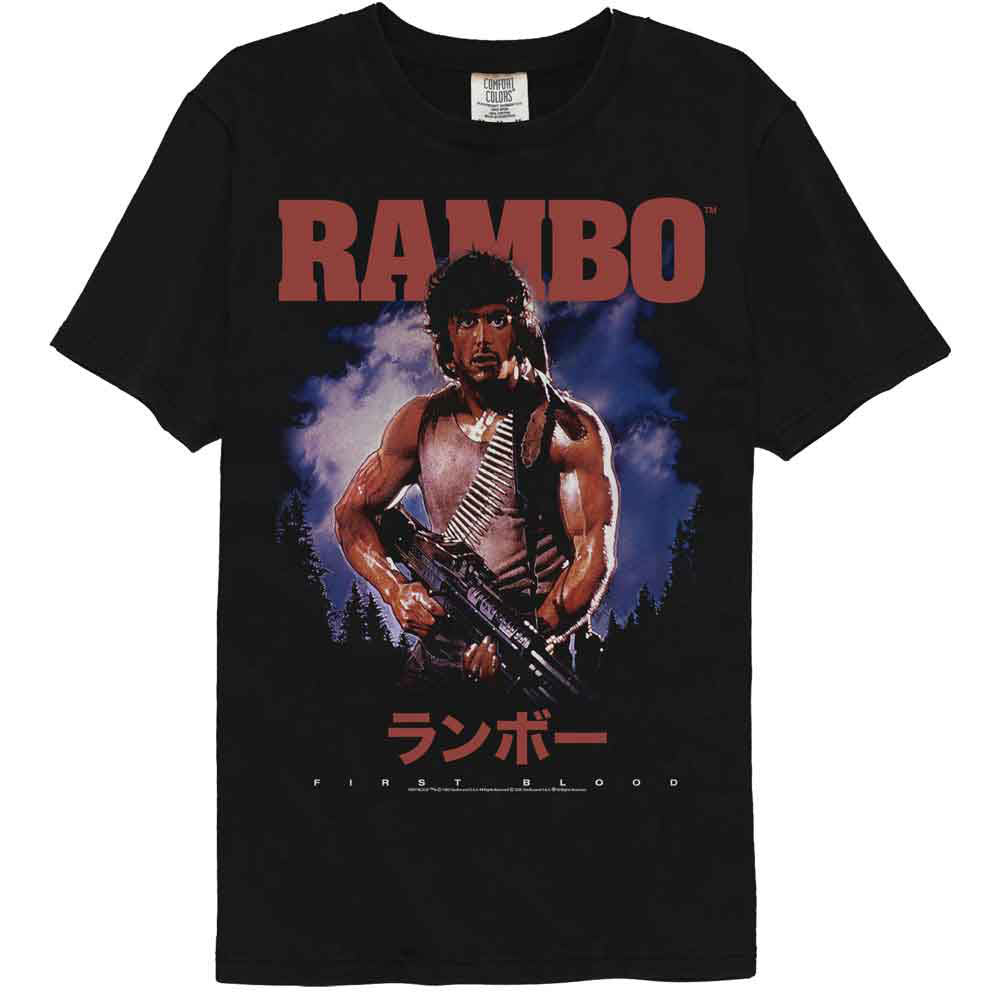 Rambo First Blood Japanese Comfort Color T-shirt Front