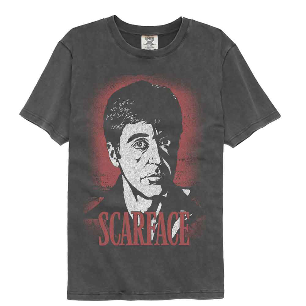 Scarface Face Comfort Color T-shirt Front