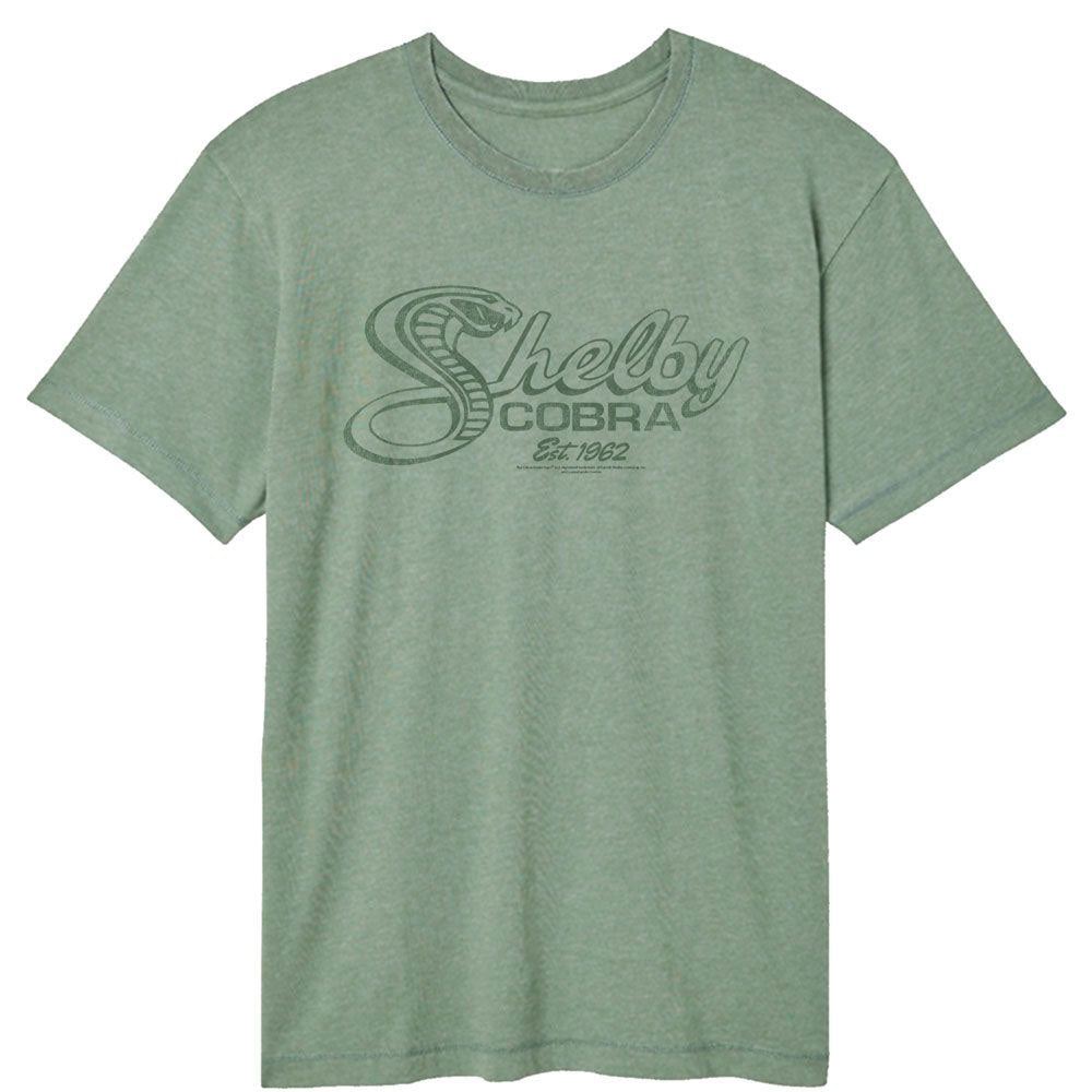 Carroll Shelby Cobra Snake Script Vintage T-shirt Front