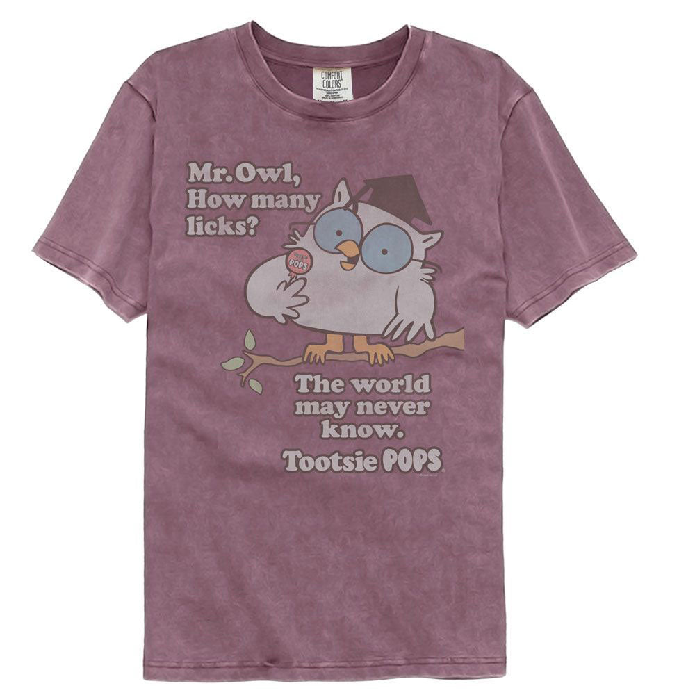 Tootsie Roll Tootsie Pops How Many Licks Comfort Color T-shirt Front