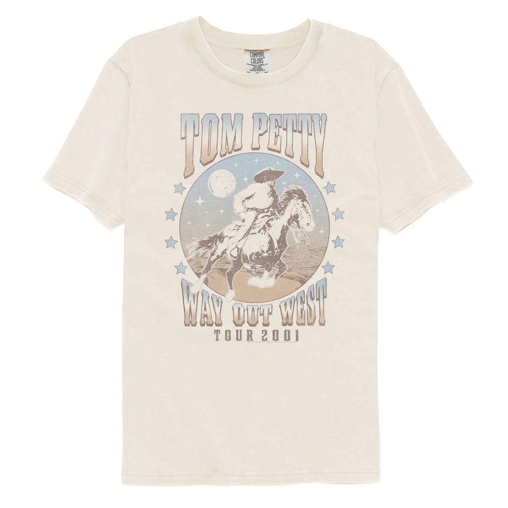 Tom Petty Way Out West 2001 Comfort Color T-shirt Front
